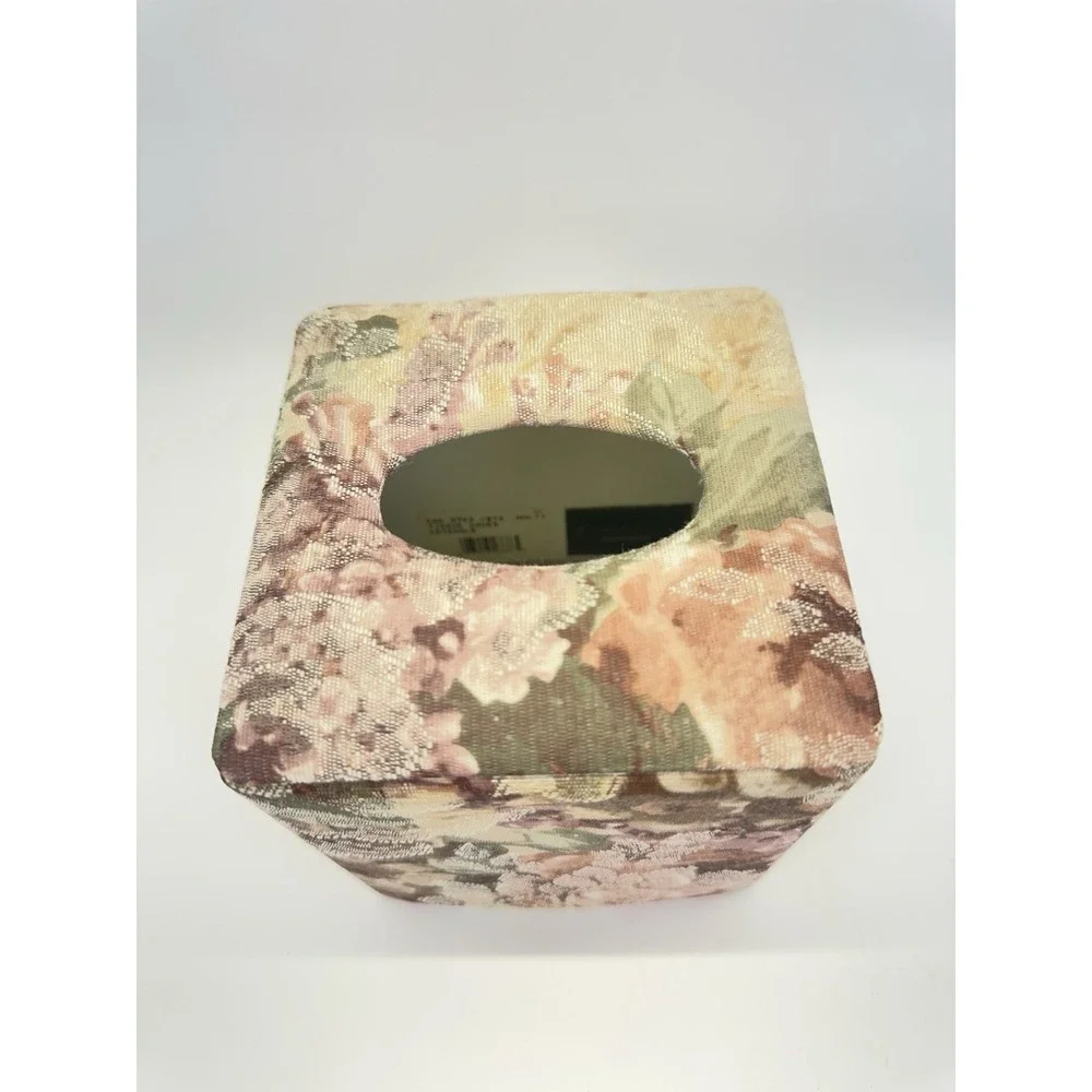 Vintage Croscill Cotswold Fabric Tissue Floral Cover Holder